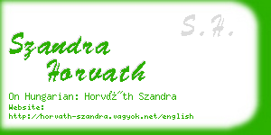 szandra horvath business card